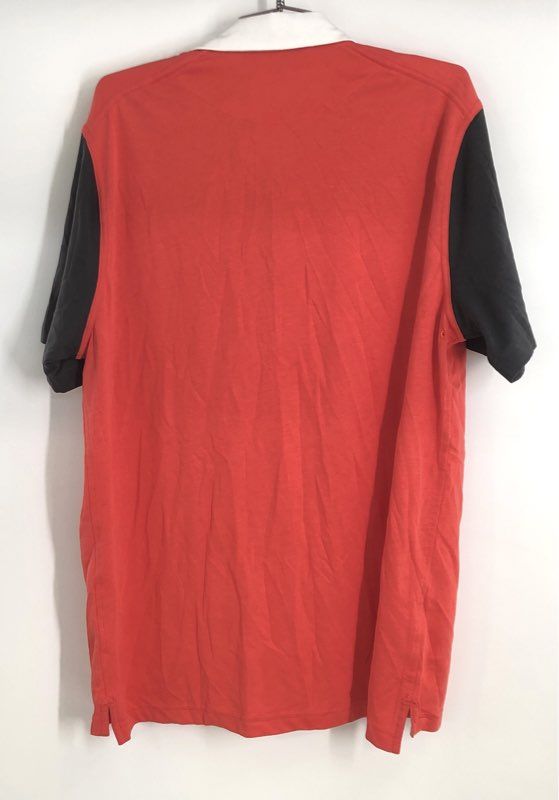 Nike Men's Golf Dri-FIT Colorblock Polo Shirt Red Black NWT Size L