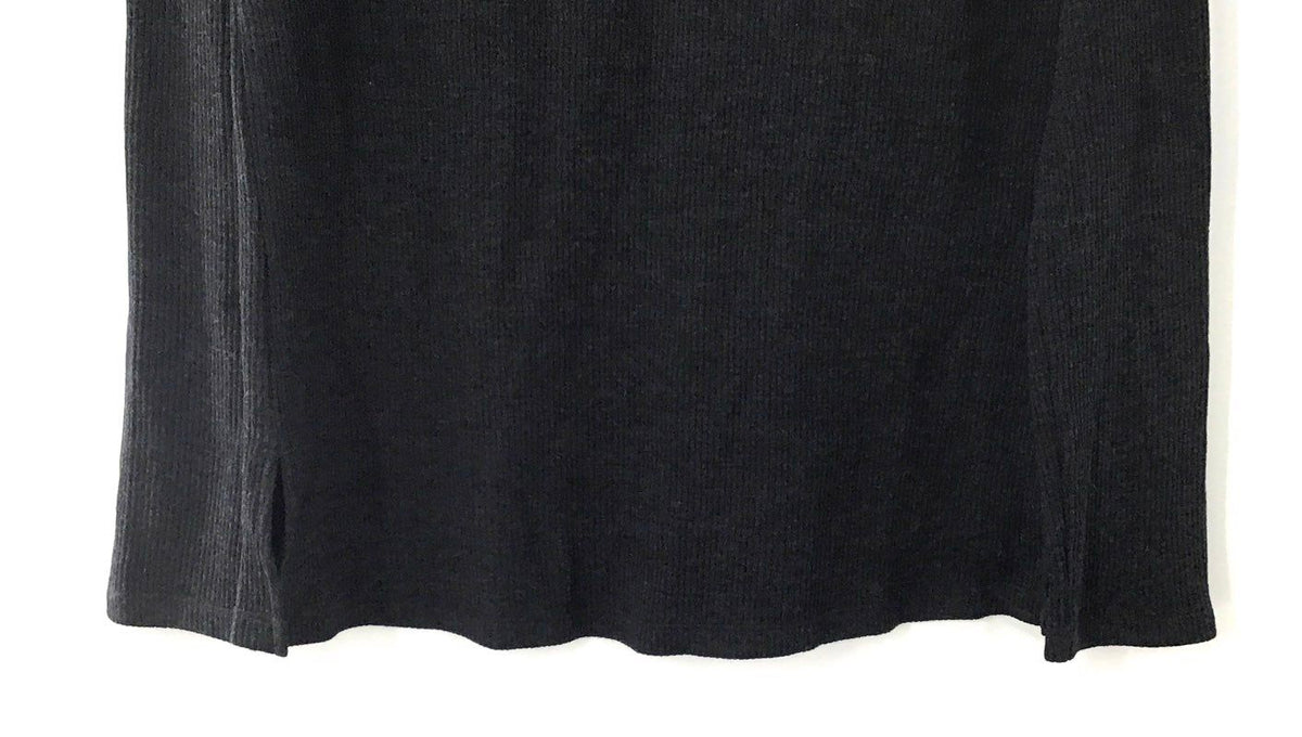 Theory Women's Ranzini V Rib Knit Sweater Charcoal NWT Sz L
