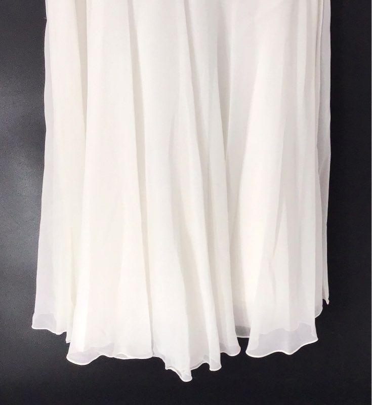 Lawrence Kazar Women's Vintage 90s Ivory Beaded Sequin Formal Dress Sz 2X NWT