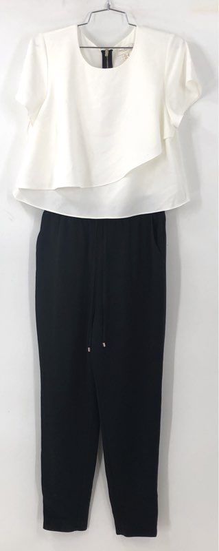NWT Ted Baker Women's White Black Jumpsuit One-Piece - Size 2