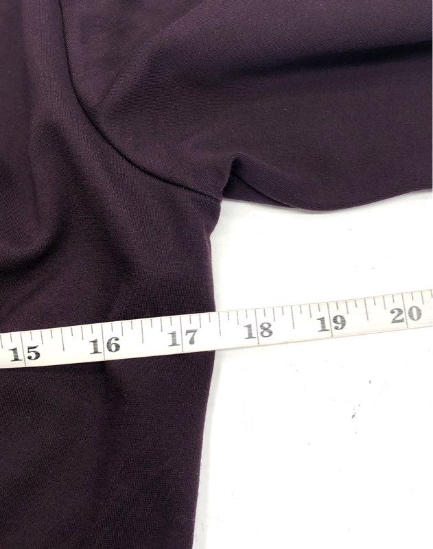 Express Women's Side Cutout Long Sleeve Pleated Asymmetric Dress Purple Sz M NWT