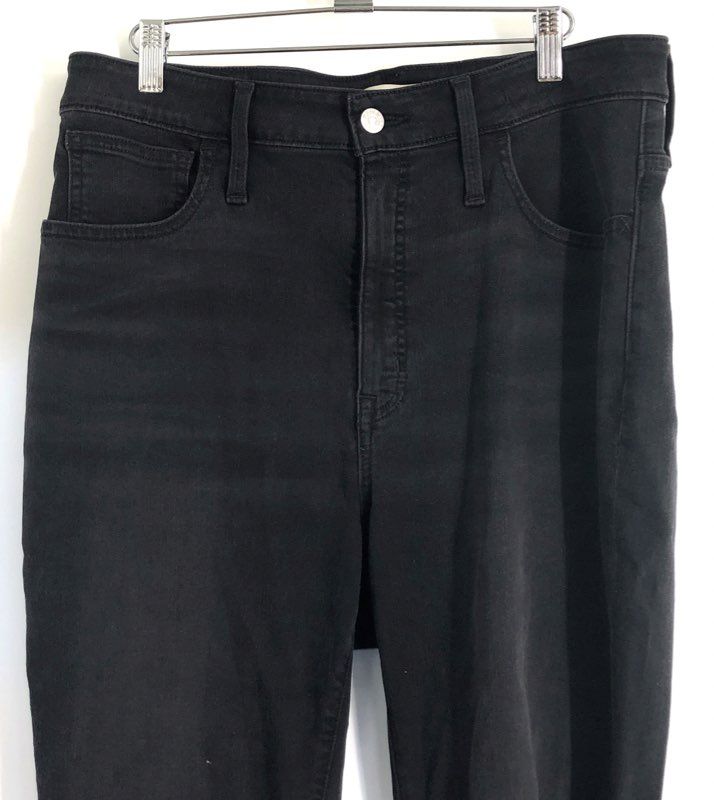 Madewell Women's Curvy Roadtripper Black High Rise Skinny Jeans Size 31