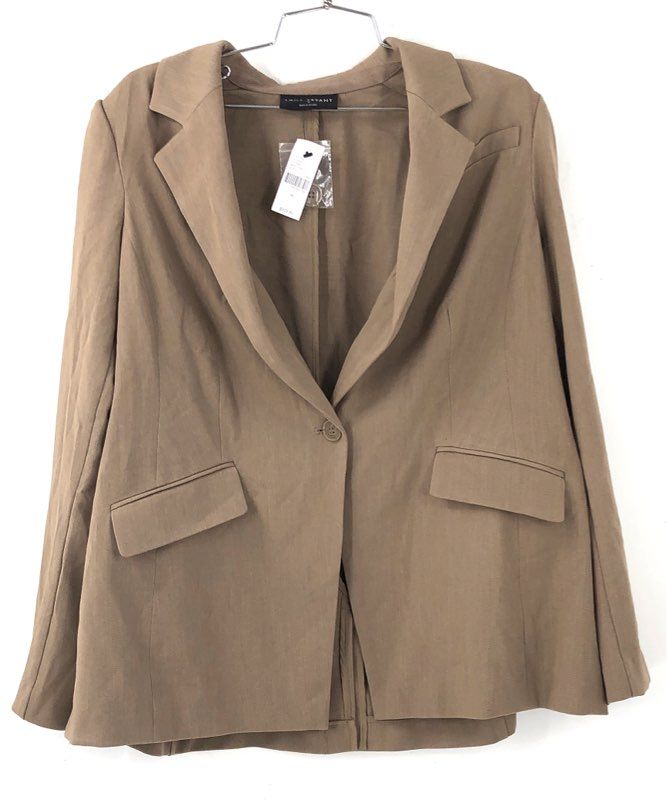 NWT Lane Bryant Women's Tan Blazer - Size 16