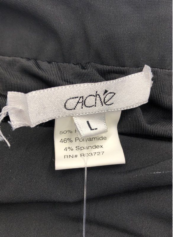 NWT Cache Women's Black Ruched Mermaid Dress - Size L