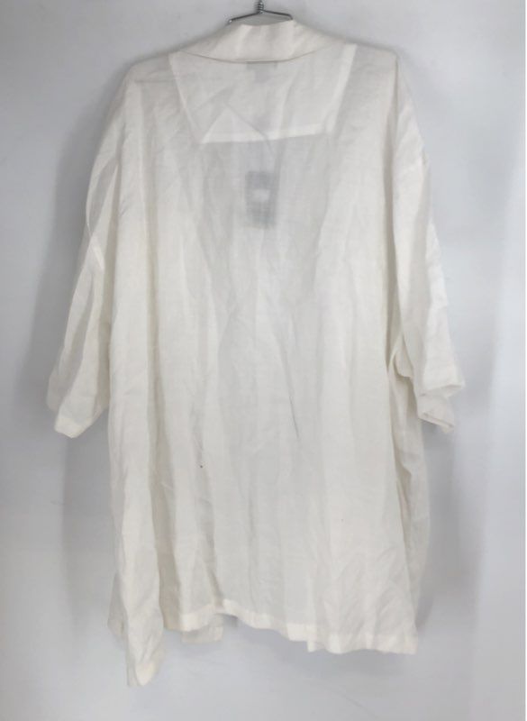 NWT Giorgio Inserti Women's White Shirt Dress - Size 5XL