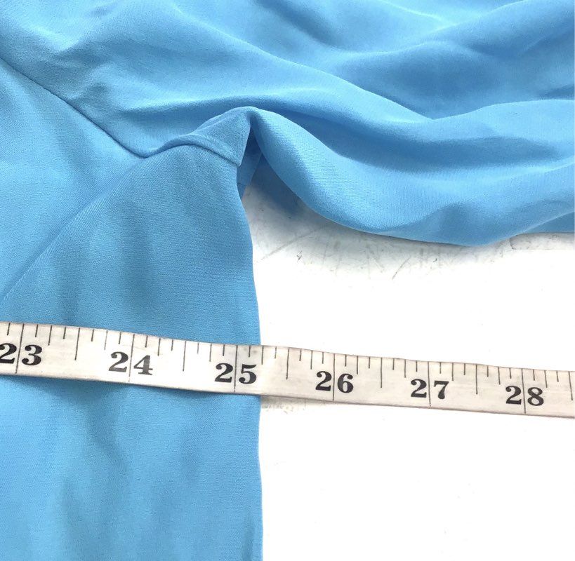 NWT Talbots Women's Blue Silk Blouse - Size 18WP