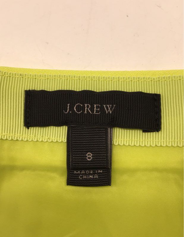J.Crew Women's Skirt Lot Orange Fringe Pencil Lime Green A-Line Sz 8 2PC