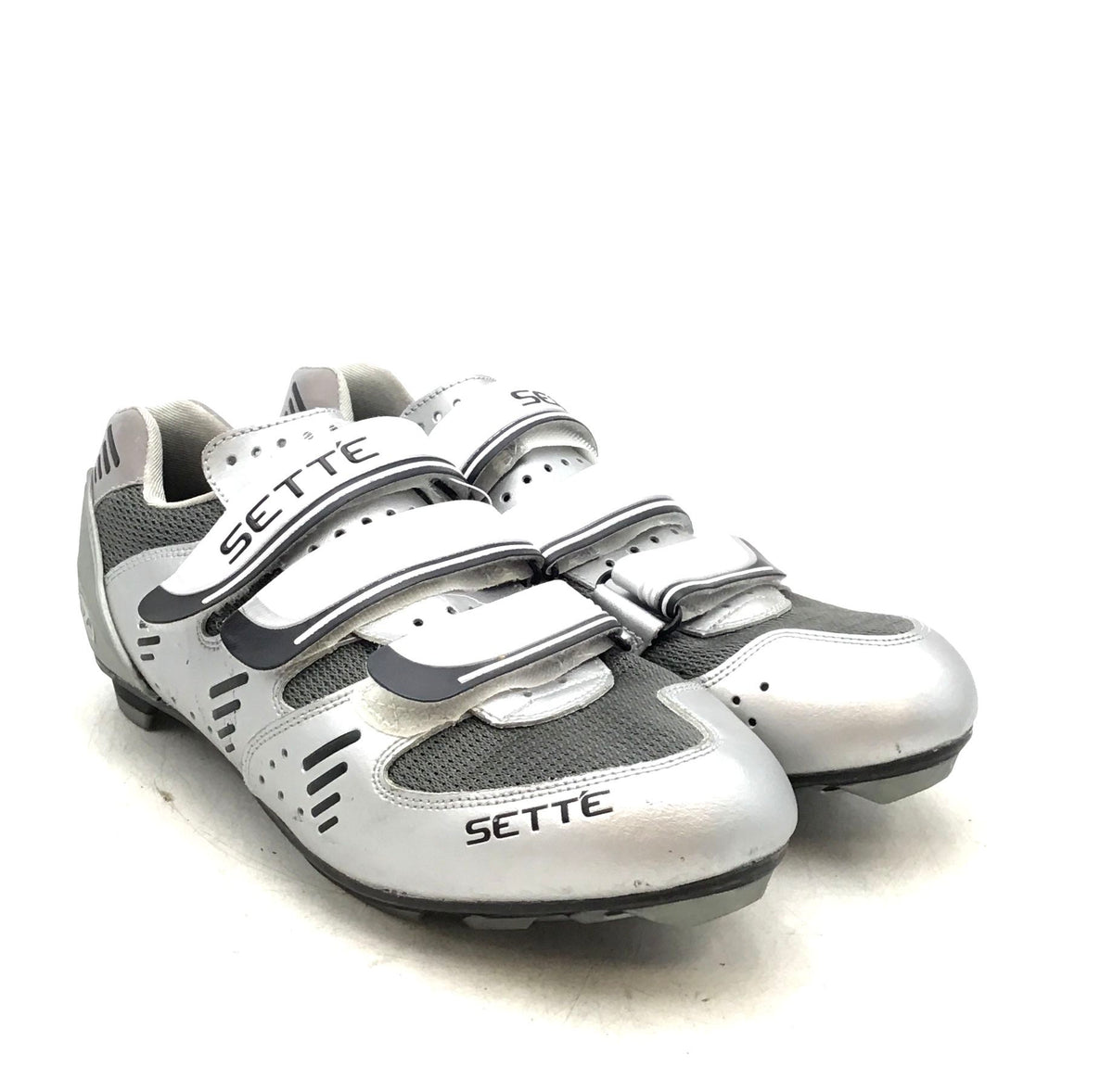 Sette Men&#39;s Ximo White Gray Low-Top Cycling Shoes - Size 11