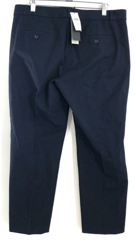 Banana Republic Women's Navy Blue Stretch Cotton Blend Ankle Trousers Sz 10R NWT