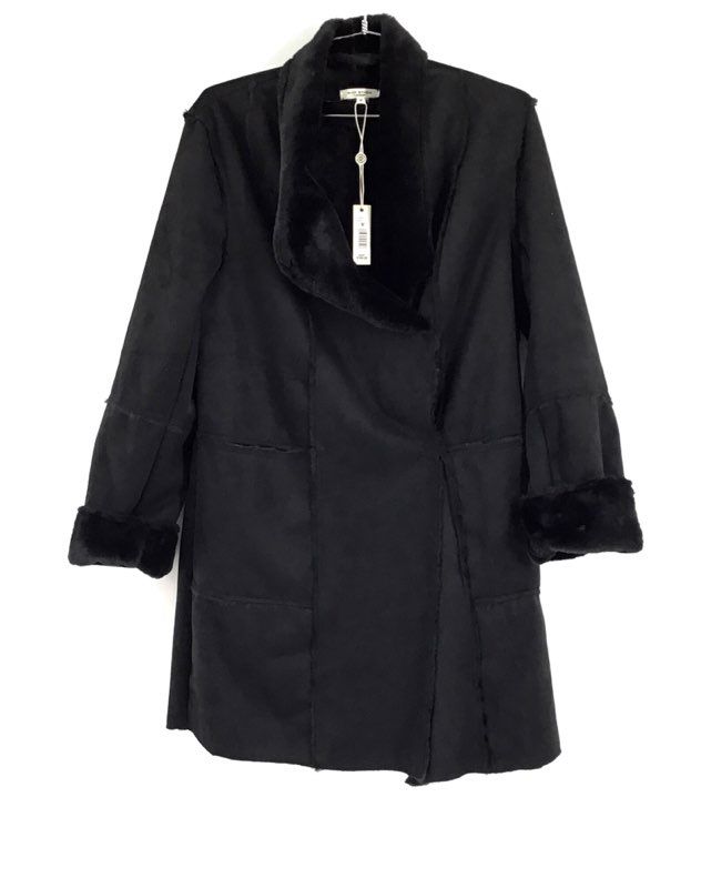 Max Studio Women&#39;s Black Overcoat - Size Medium