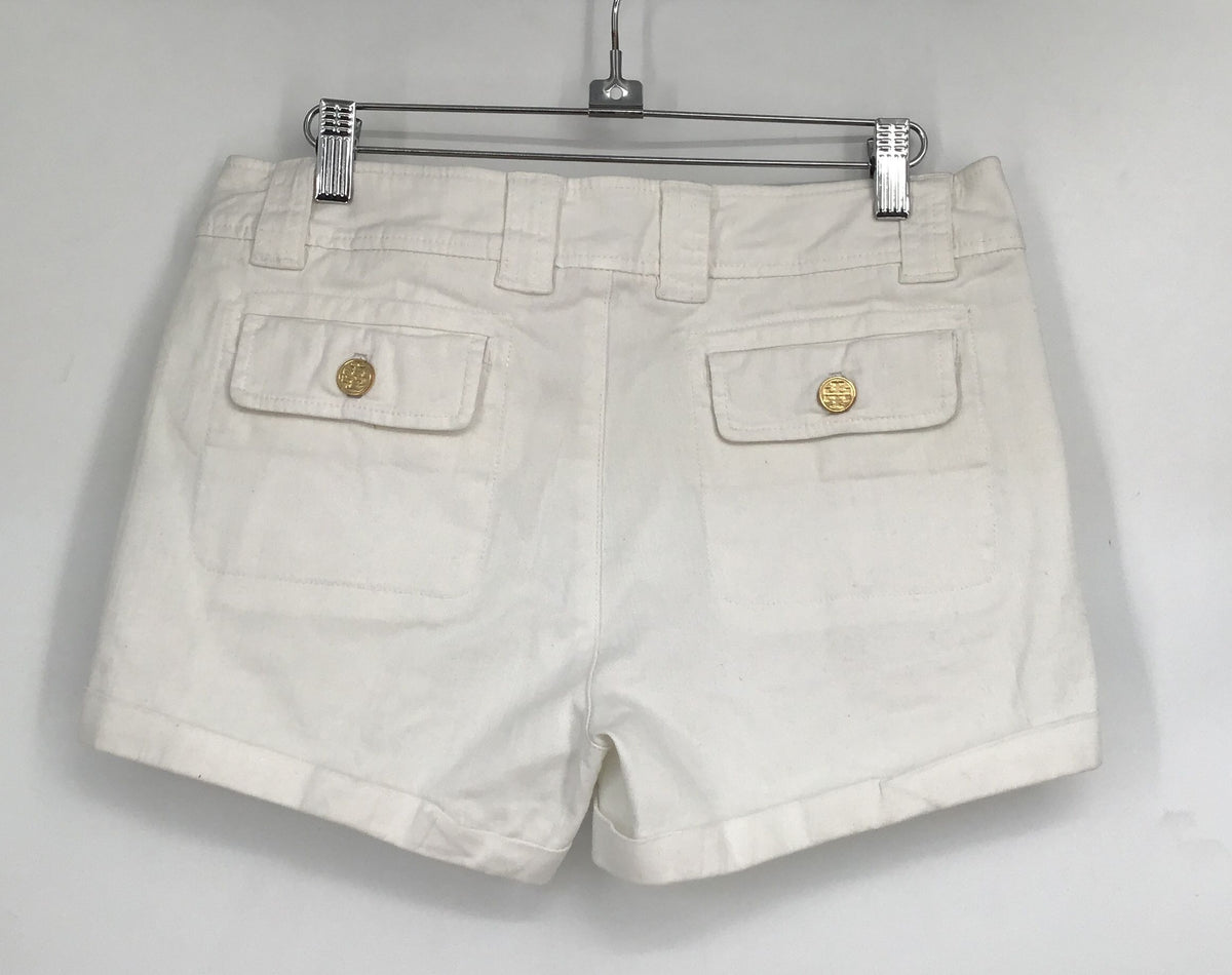 Tory Burch Women&#39;s White Chino Shorts - Size 28