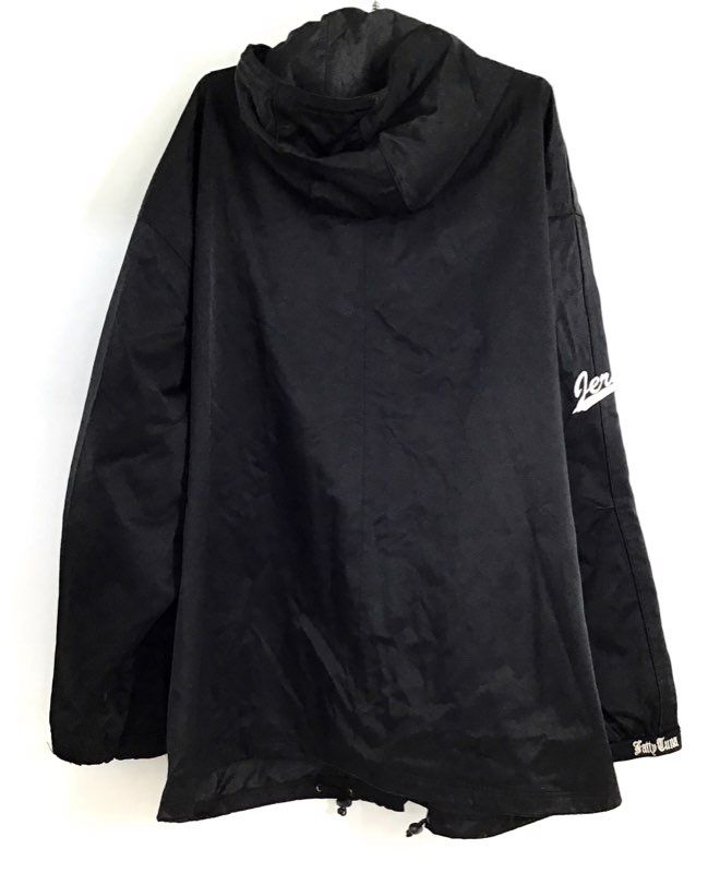 Fatty Tuna NJ Varsity Hooded Jacket Made In Jersey Streetwear Black Sz 3XL