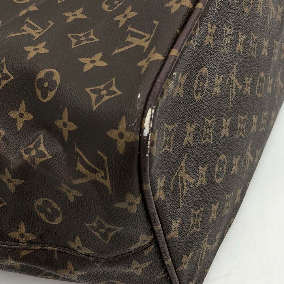 Louis Vuitton inspired Brown Monogram Neverfull MM Tote Bag with Removable Pouch