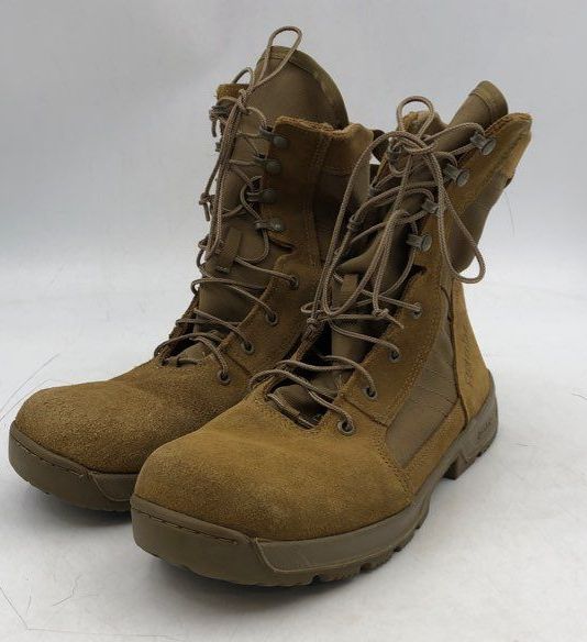 Reebok Men&#39;s Strikepoint CM8940 Tan Leather Combat Boots - Size 11.5 M