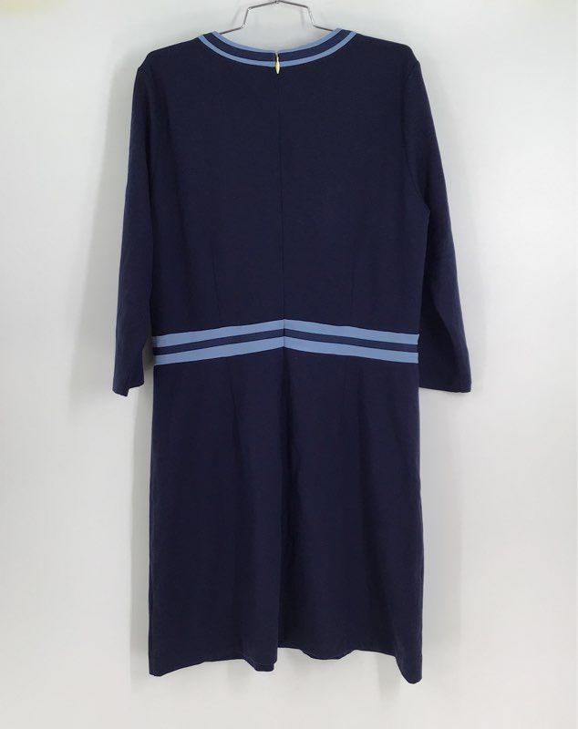 NWT Draper James Women&#39;s Nassau Navy Blue Persley Ponte A-Line Dress - Size XL