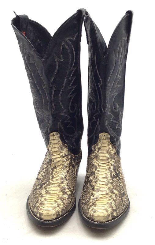 Laredo Men&#39;s Black Gold Western Boots - Size 7D