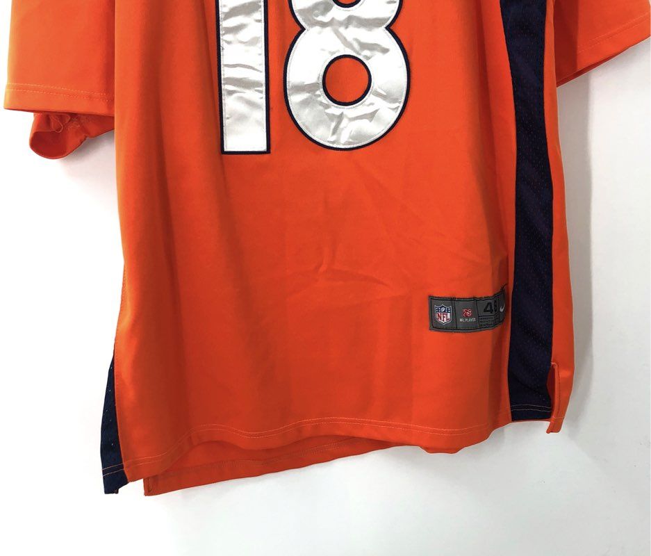 Nike NFL Men's Denver Broncos Peyton Manning #18 Orange Jersey Size 48 XL