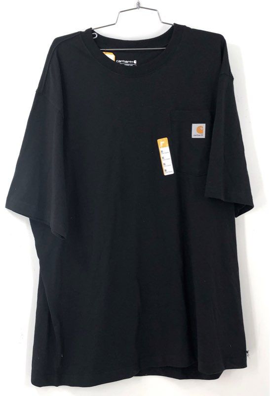 NWT Carhartt Men's Black Green K87-M Cotton T-Shirt - Size XL Lot Of 2