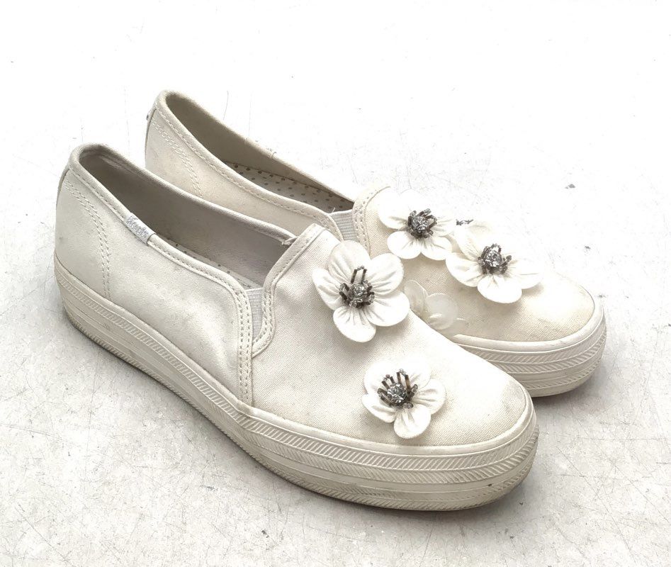 Kate Spade X Keds Women&#39;s White Casual Shoes - Size 7.5