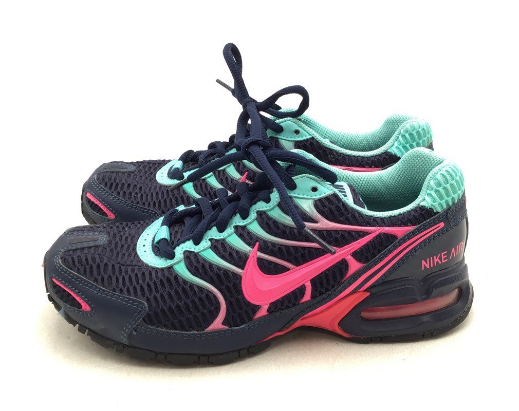 Nike Women&#39;s Air Max Torch 4 Midnight Navy Pink Blast Athletic Shoes - Size 6