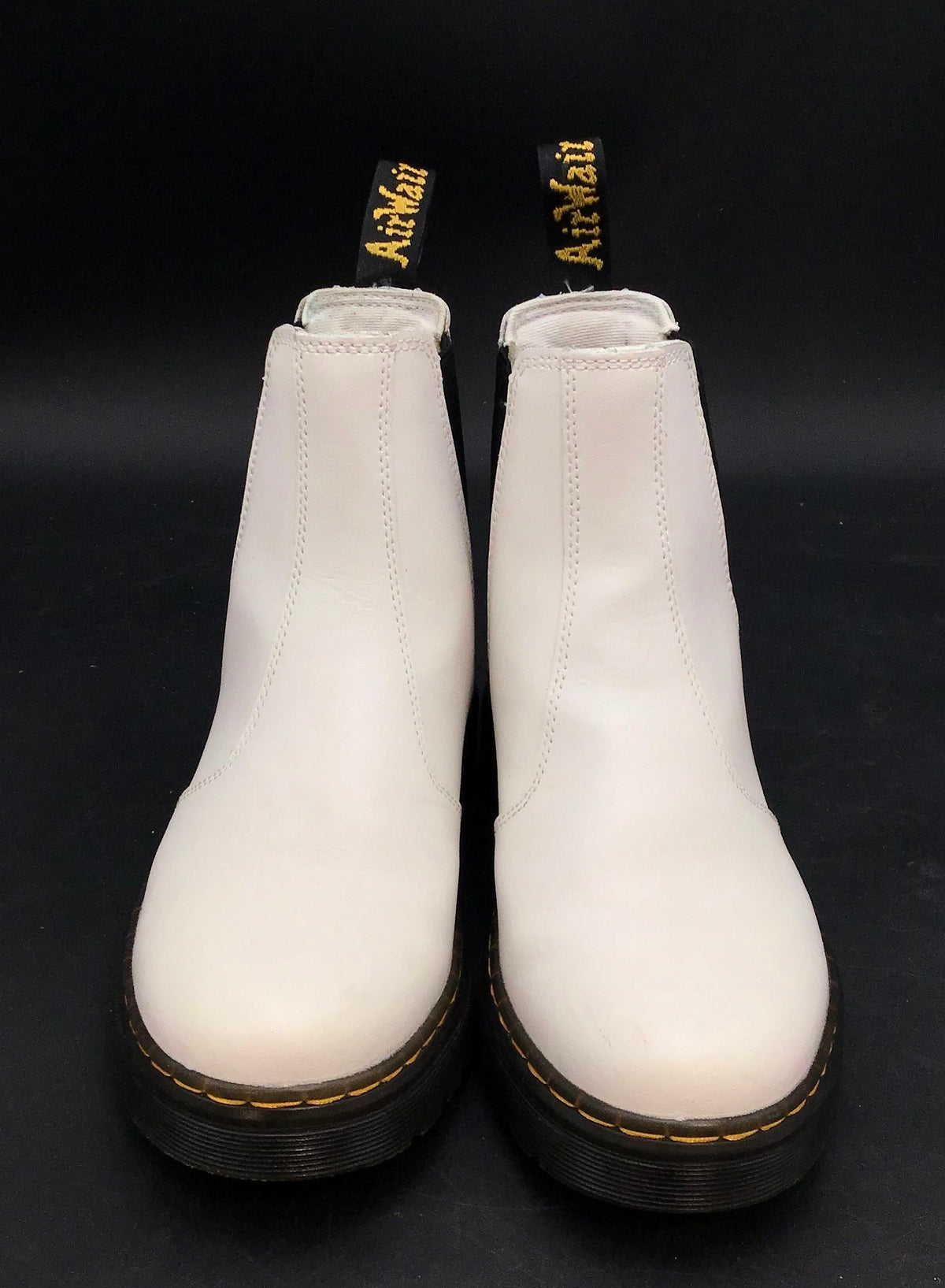 Dr. Martens Women's White Chelsea Boots - Size 6