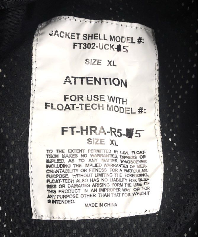 Float-Tech Men's Orange Black High Vis Sailing Jacket Shell FT302-UCK-R5 Sz XL