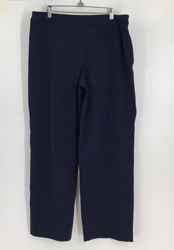 Lululemon Women&#39;s Blue Straight Leg Activewear Sweatpants - Size XL