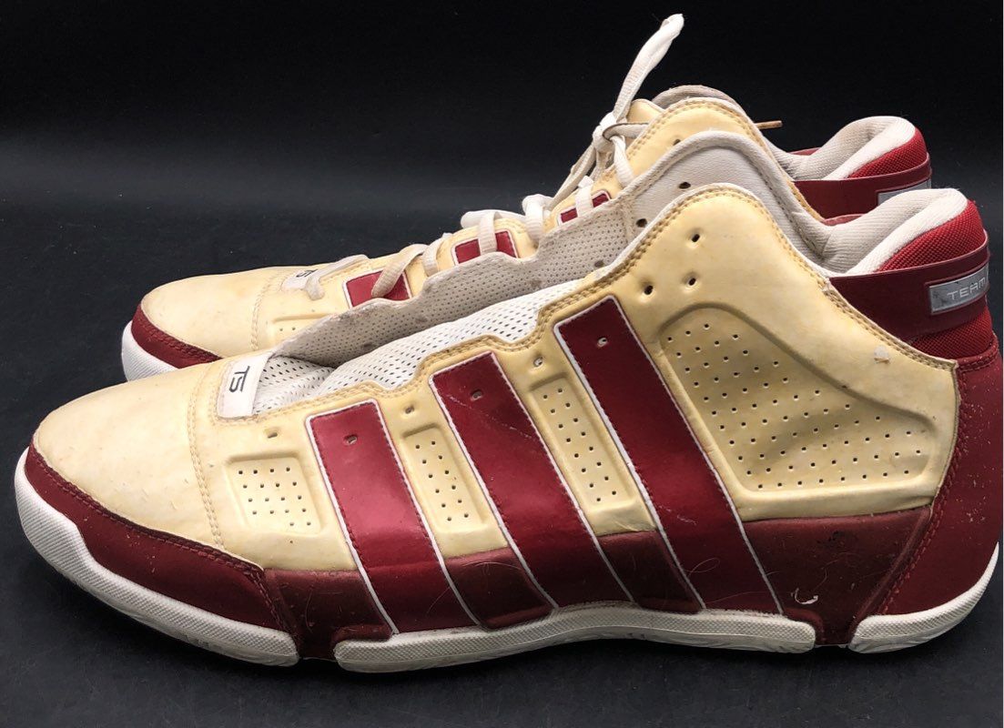 Adidas TS Team Signature Commander Burgundy Cream Basketball Shoes Size 20