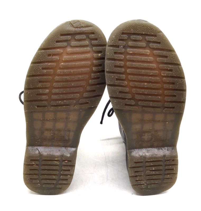 Dr Martens 1460 Black Smooth Leather 8-Eye Combat Boots Size UK 8