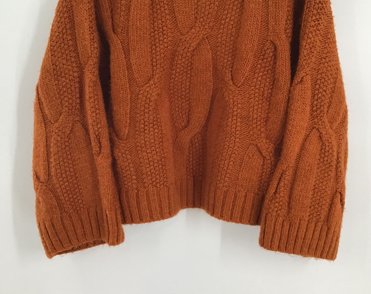 Maeve By Anthropologie Women&#39;s Brown Knitted Pullover Sweater - Size S