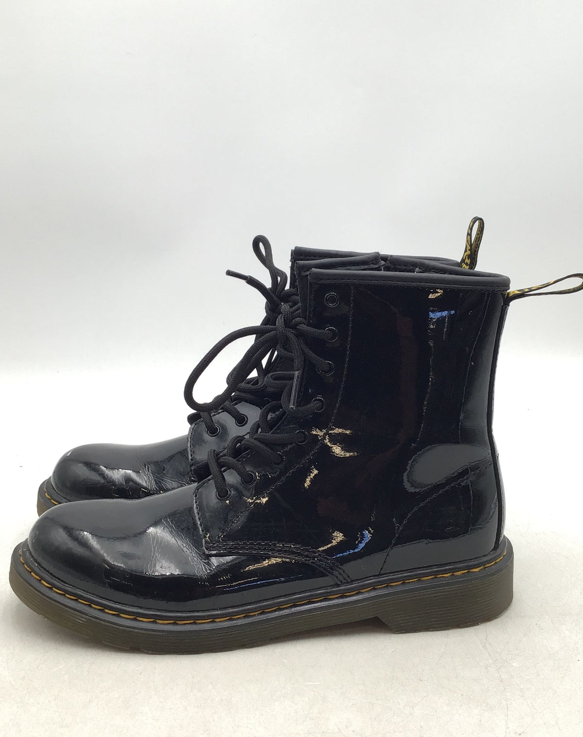 Dr. Martens Men&#39;s 1460 Y Black Combat Boots - Size 6