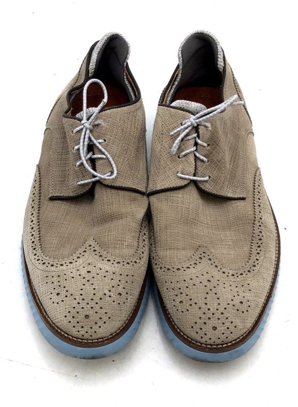 Martin Dingman Men's Textured Wingtip Brogue Hybrid Oxford Shoes Size 10M