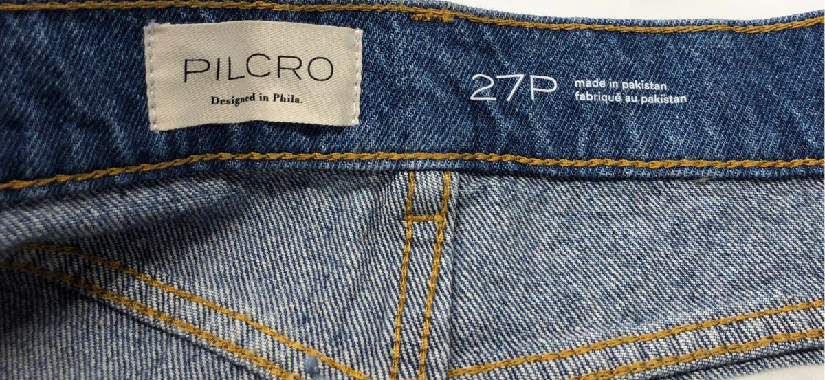 Pilcro Women's Forsythia Wash Denim Cut-Off Shorts Raw Hem NWT Sz 27P