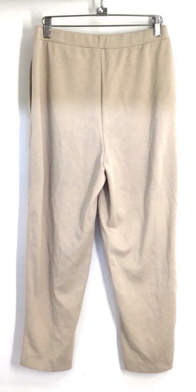 Mango Women's Beige Pique Seam Front Tapered Leg Pants NWT Sz S
