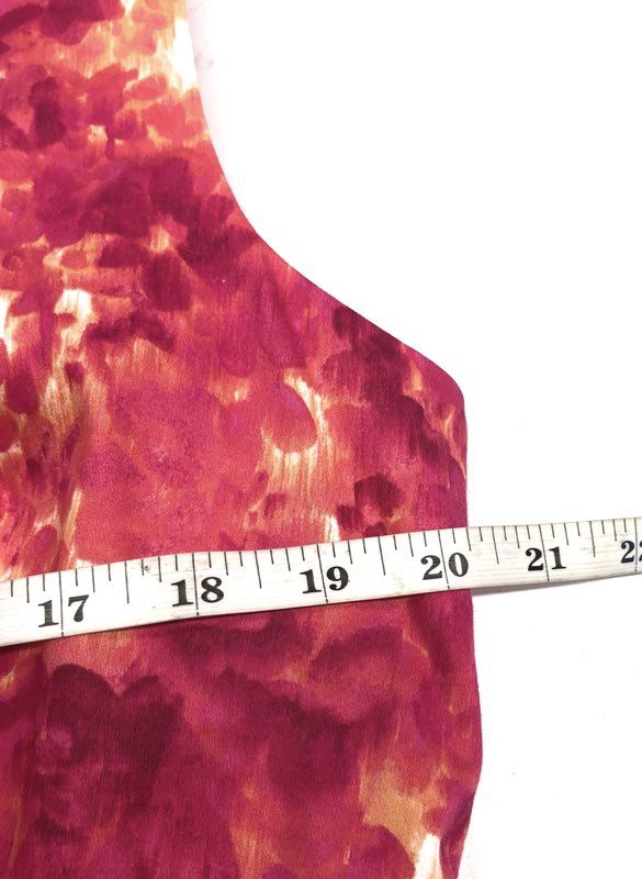 Dana Buchman Women's Pink Hibiscus Floral Sleeveless Cotton Dress NWT Size 14