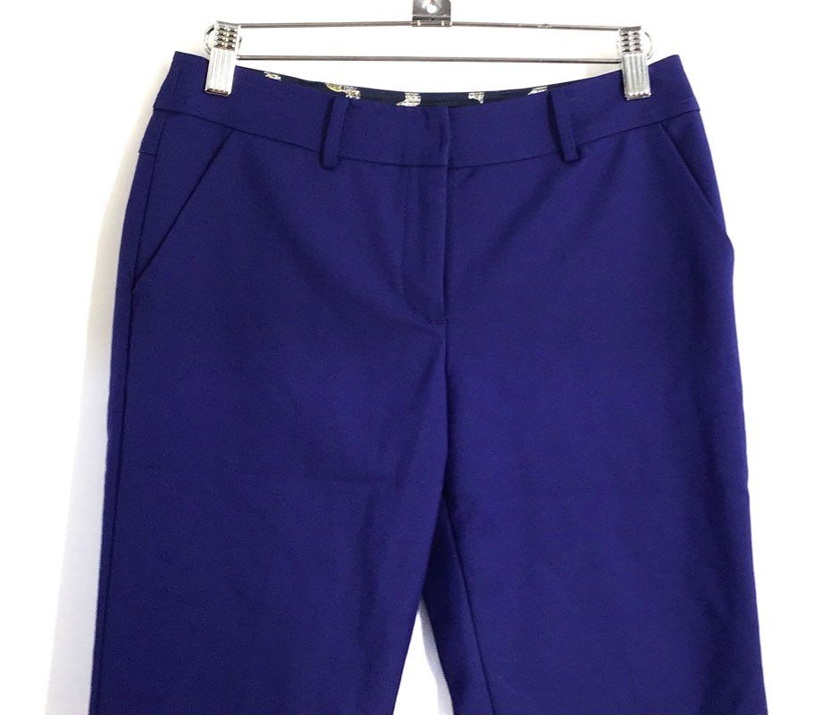 Caroline Women's Purple Slim Straight Leg Dress Pants Trousers Sz 4