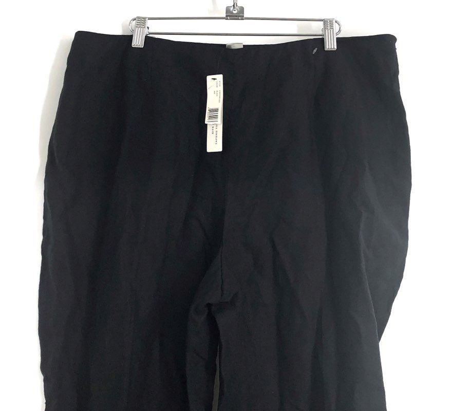 Ellen Tracy Women's Black Tapered Leg Dress Trousers Pants Sz 16 NWT