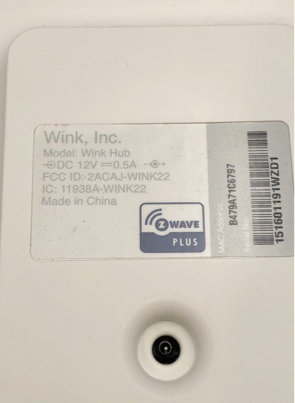 NIB Wink Hub White Smart Home Automation Controller