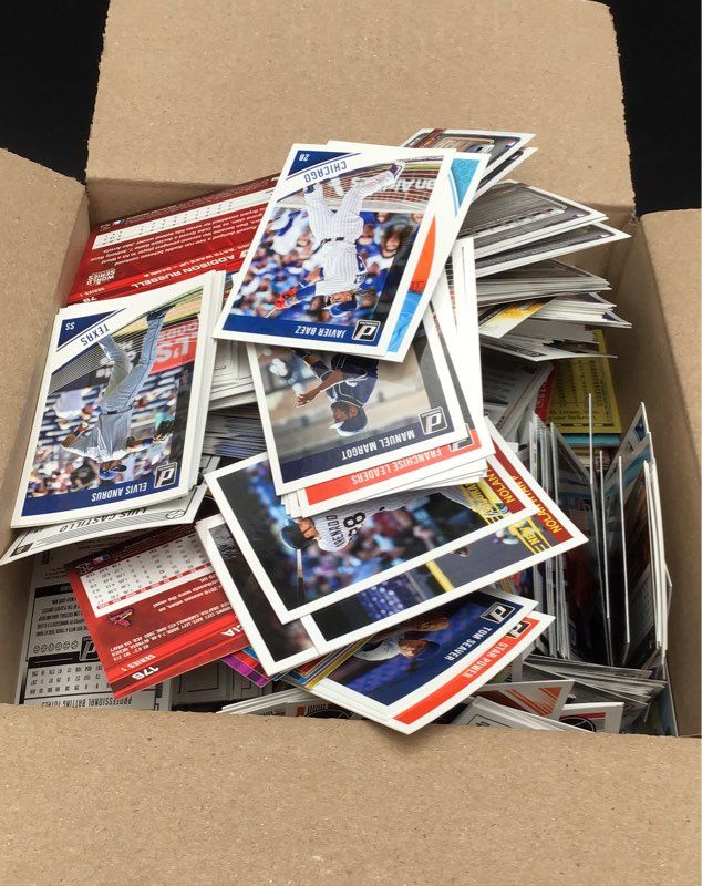 8.8 lbs. Lot Of Baseball MLB Cards. Medium Box, Unsorted