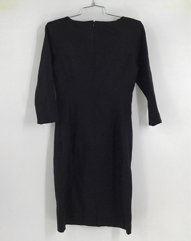 NWT Talbots Women&#39;s Black 3/4 Sleeve Back Zip Sheath Dress - Size 2P