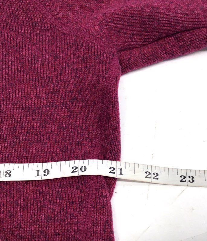 Patagonia Women's Better Sweater 1/4 Zip Pullover Magenta Knit Fleece Sz L