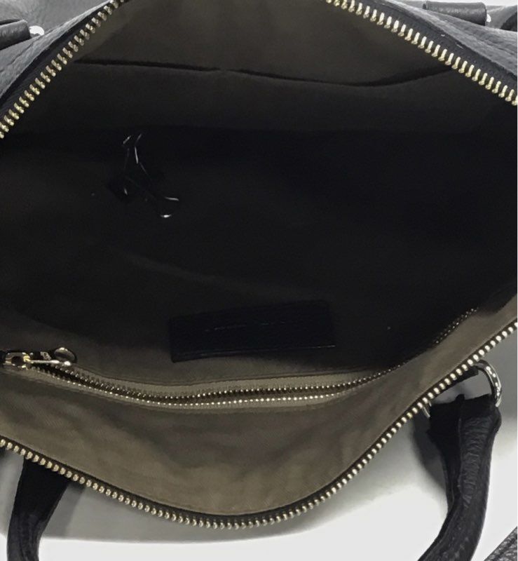 See By Chloe Black Pebbled Leather Satchel Crossbody Bag Gold Hardware DustBag