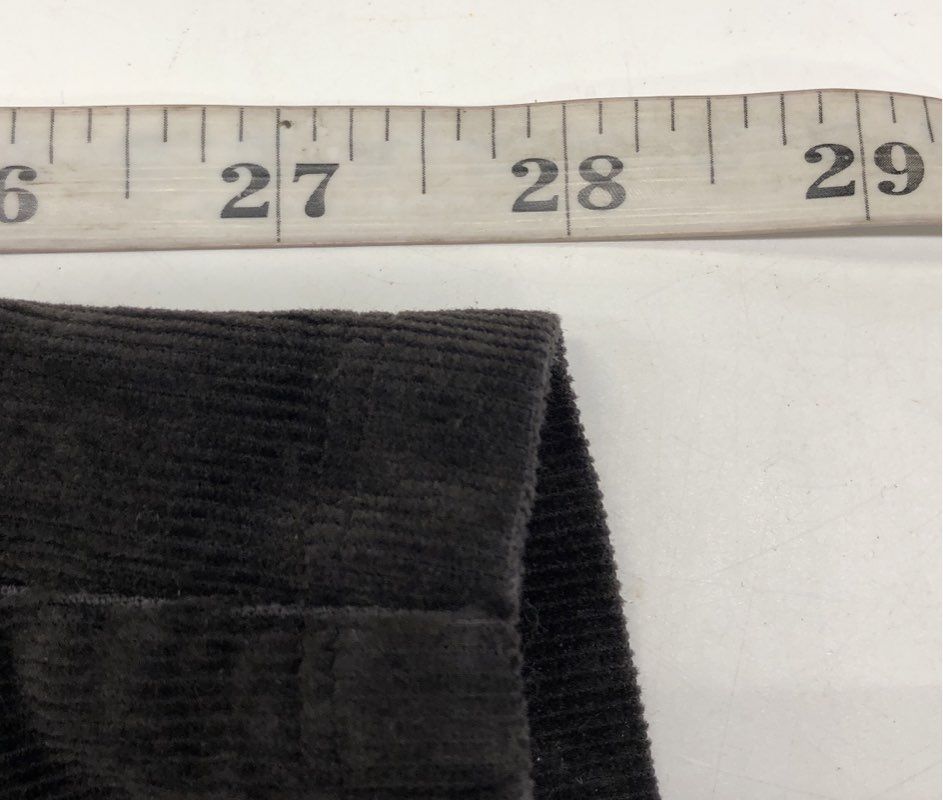 Eileen Fisher Women's Charcoal Gray Fine Wale Corduroy Pull On Pants Sz L