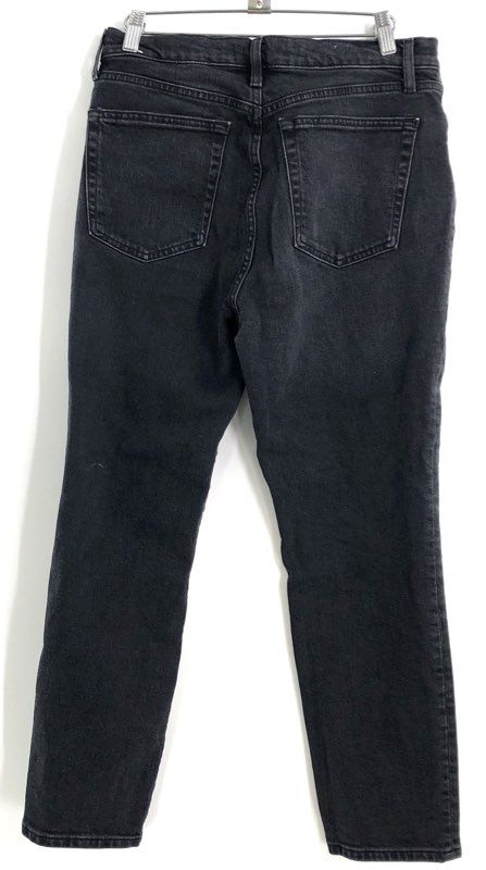 Mango MNG Women's Claudia High Rise Skinny Jeans Faded Black Sz 8