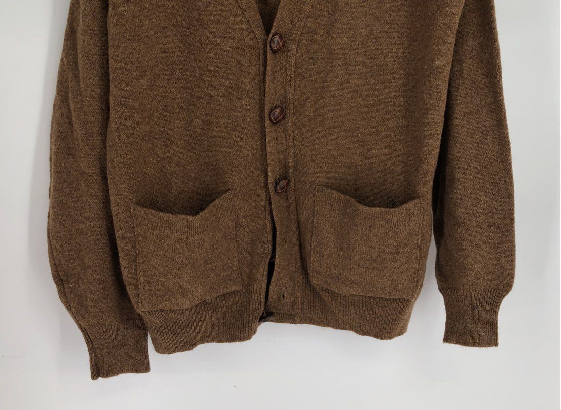 Vintage NWT Pendleton Women's Brown Wool Cardigan Sweater - Size M
