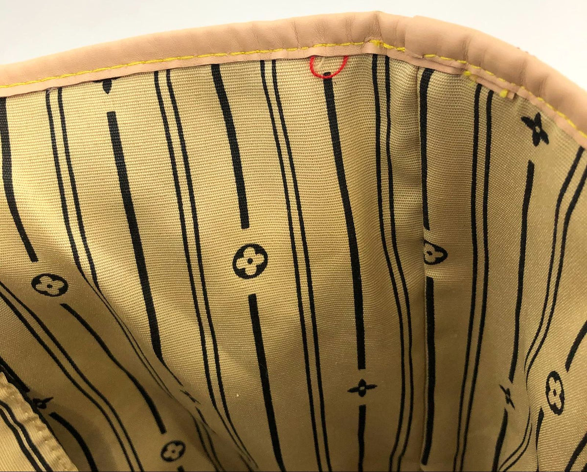 Louis Vuitton inspired Brown Monogram Neverfull MM Tote Bag with Removable Pouch