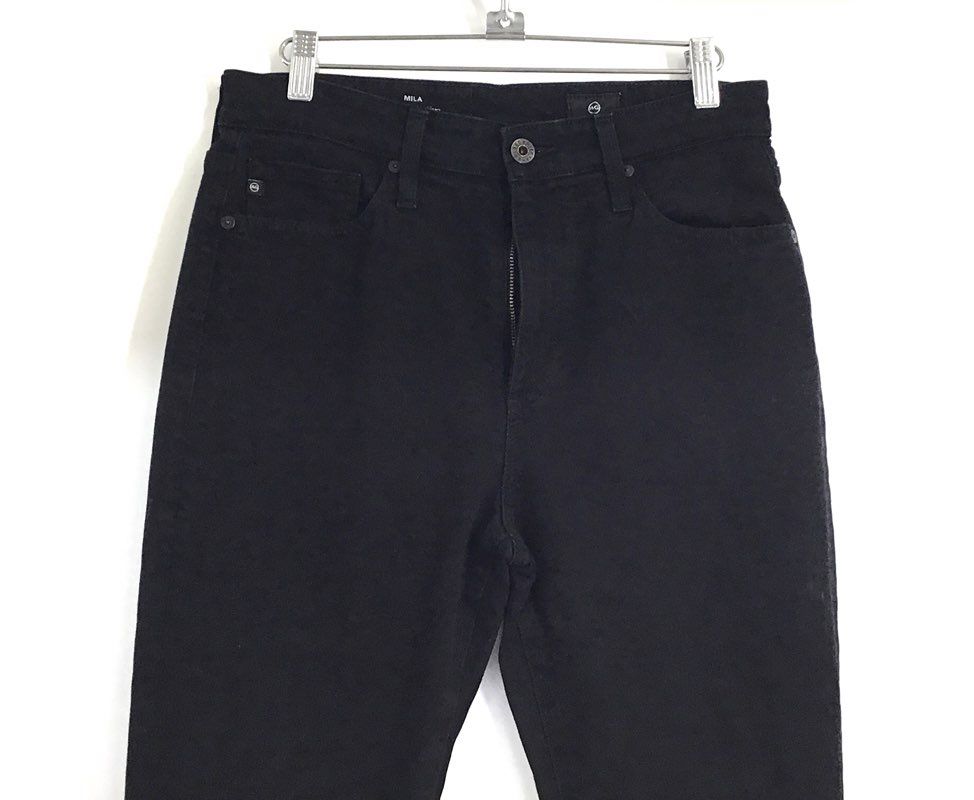 AG Adriano Goldschmied Women's Mila High-Rise Super Skinny Black Jeans Sz 29R