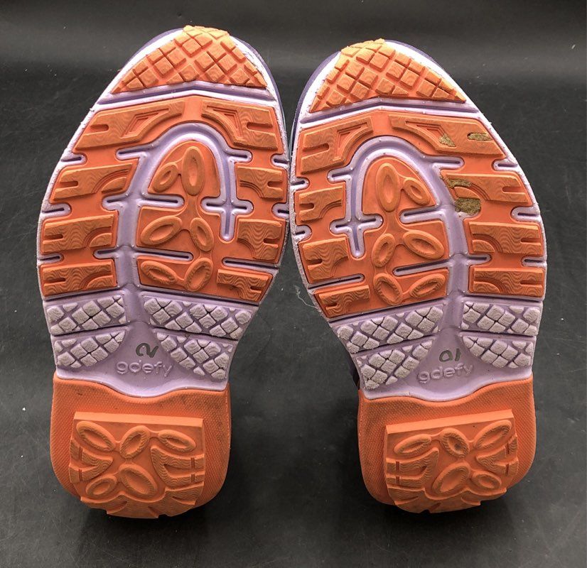 Gdefy Mighty Walk White Purple Orange Orthopedic Walking Shoes Women's Size 7