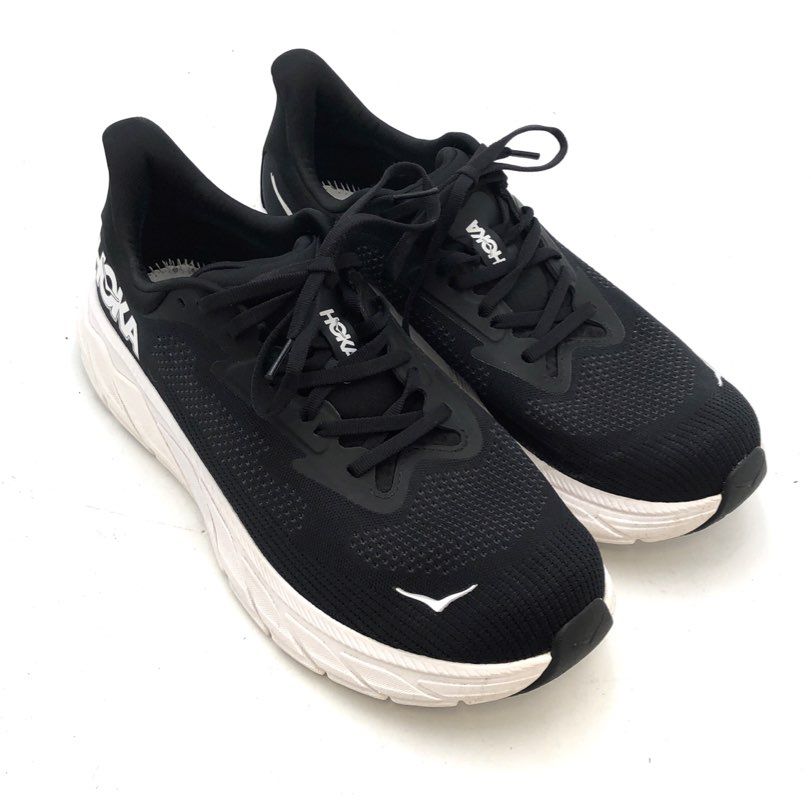 Hoka Arahi 7 Black White Men's Road Running Shoes Size 10 2E Wide