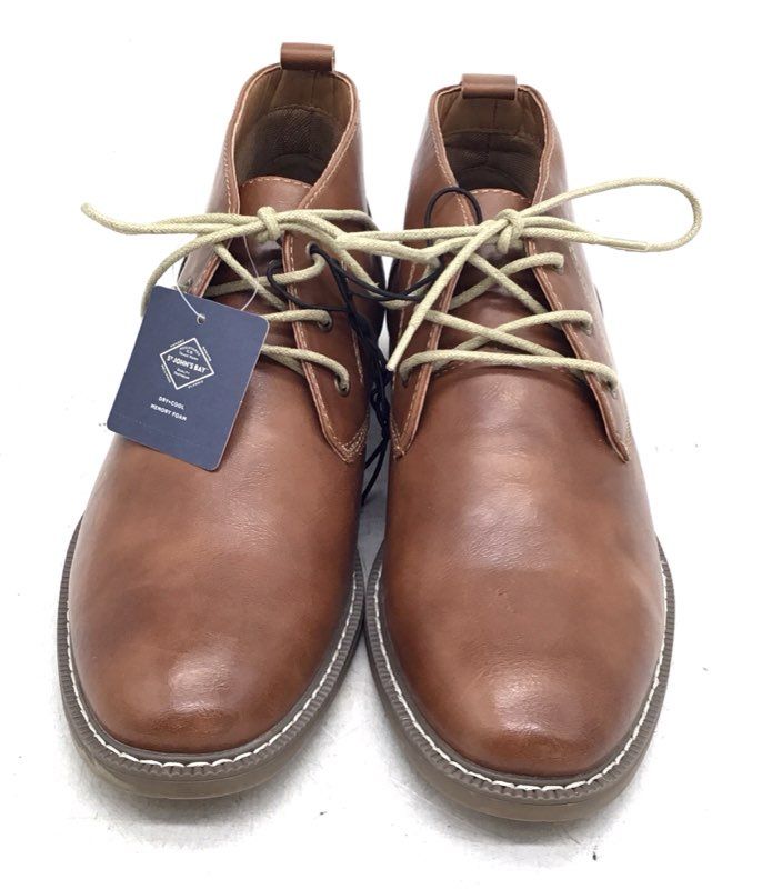 NWT St. John's Bay Men's Cognac Brown Chukka Boots - Size 8.5M